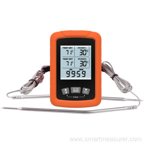 Digital Wireless Dual Probe 433mhz Meat Thermometer